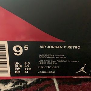 Men’s Air Jordan Retro 11 Win like 96 Red